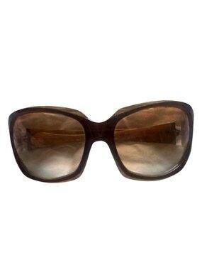 Oakley Women’s Brown Gradient Sunglasses Oversized Square Tortoise Frame w/ Case